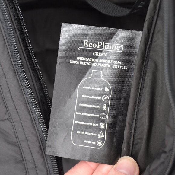 Bernardo Neoprene Combo Packable Quilted Insulated Puffer Jacket Black Women's L - Picture 8 of 10